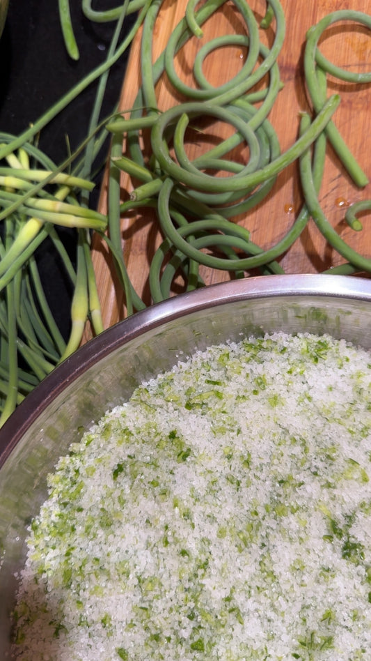Garlic Scape Sea Salts